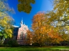 Nieuwe kerk in de herfst