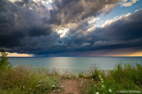 Bui boven Lake Michigan