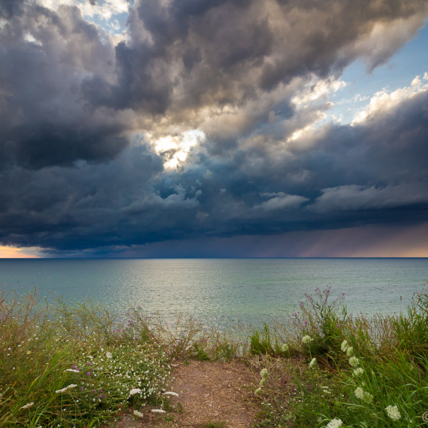 Bui boven Lake Michigan