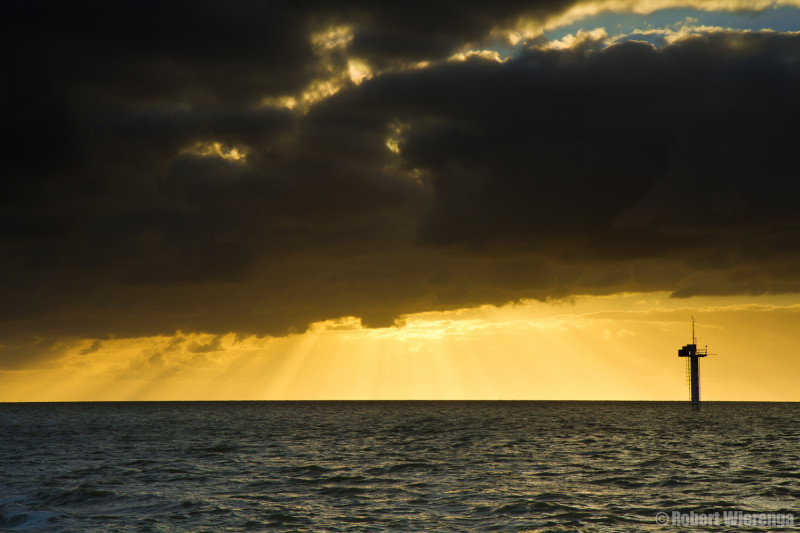 Zonsondergang in Moddergat