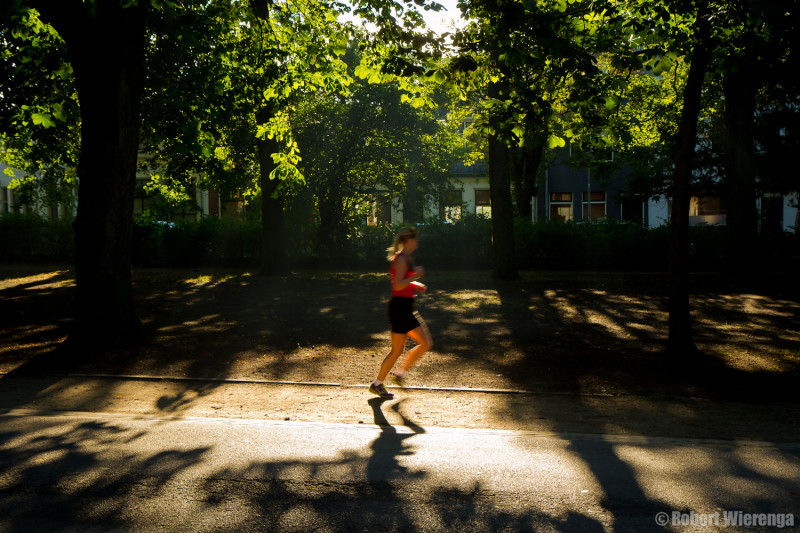 Hardloopster in Noorderplantsoen