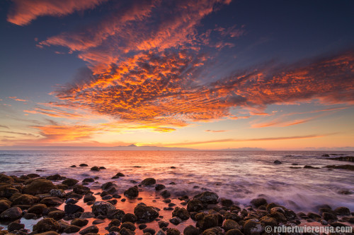 Zonsondergang achter de Teide